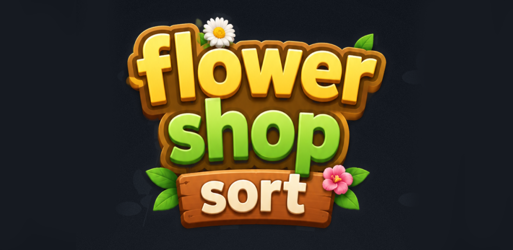 Flower Shop Sort logo banner